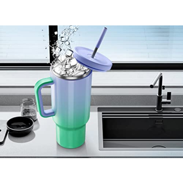 Meoky Leak-proof 40oz Tumbler with Straw - Stylish & Insulated