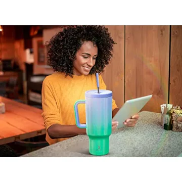 Meoky Leak-proof 40oz Tumbler with Straw - Stylish & Insulated