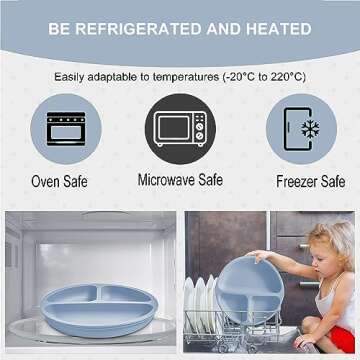 Mrkyy Silicone Baby Feeding Set for Safe Self-Feeding