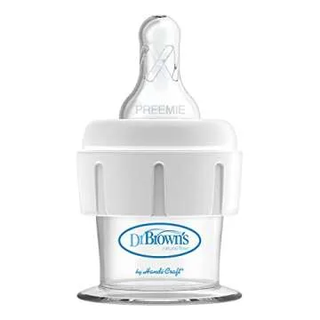 Dr. Brown's Ultra-Preemie Narrow Baby Bottle Nipple, Specialty Extra Slow Flow Rate, 100% Silicone Bottle Nipple, BPA Free, 0m+, 6 Pack