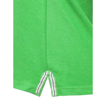 Casual Neon Green Junior-Fit Polo Shirt for Women
