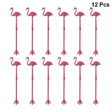 Flamingo Cocktail Stirring Rods for Summer Parties