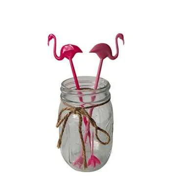 Flamingo Cocktail Stirring Rods for Summer Parties