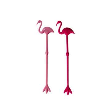 Flamingo Cocktail Stirring Rods for Summer Parties