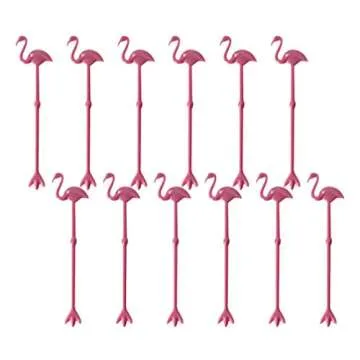 Flamingo Cocktail Stirring Rods for Summer Parties