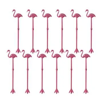 Flamingo Cocktail Stirring Rods for Summer Parties