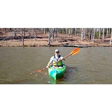 Perception Flash 9.5 | Sit Inside Kayak for Fishing and Fun | Two Rod Holders | Multi-Function Dash | 9' 6" | Earth (9331900190)