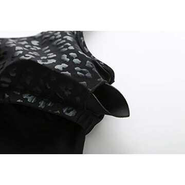 THE GYM PEOPLE Womens Camo Longline Sports Bra Wirefree Padded Medium Support Yoga Bras Gym Running Workout Tank Tops