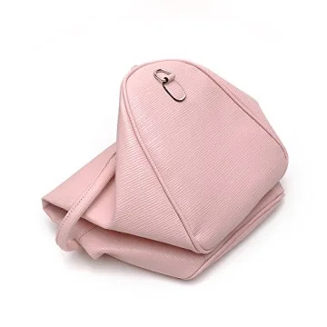 Efanliu Women's Weekend Duffle Bags Cute Faux Leather Travel Totes Waterprooh, Pink, Medium