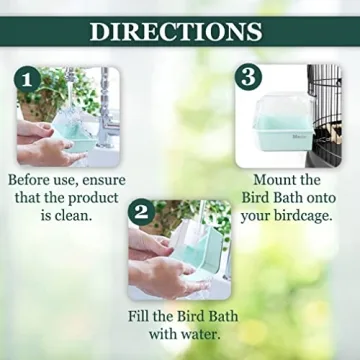 Meric Bird Bath for Hygiene and Feather Care