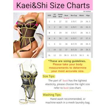 Kaei&Shi Sparkly Corset Bodysuit for Festivals and Clubs