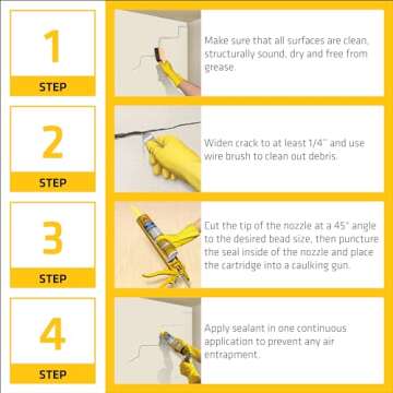Sikaflex Concrete Fix, Limestone, Elastic sealant sealing cracks and joints, paintable polyurethane , 10.1 fl. Oz