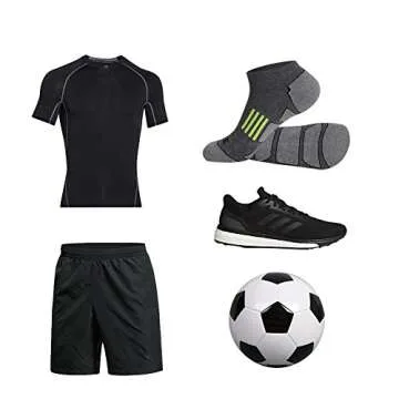 JOYNÉE Men's 6 Pack Athletic No Show Performance Cushioned Low Cut Running Socks,Grey,Sock Size:10-13