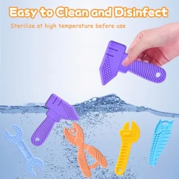 Mgtfbg Baby Teething Toys Set - Safe BPA Free Silicone 5-Pack