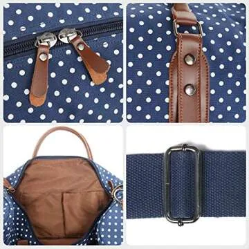 Stylish Oflamn Weekender Bag with Shoe Compartment