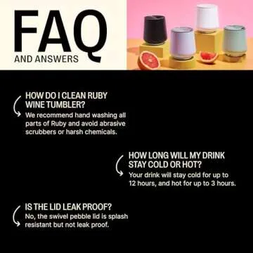 Fellow 12 oz Ruby Wine Tumbler - Insulated Stainless Steel Wine and Cocktail Tumbler with Ceramic Interior and Swivel Pebble Lid (Matte White)