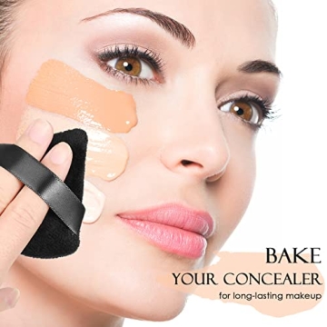 SETUPA 10 PCS Soft Makeup Powder Puff for Flawless Application