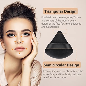 SETUPA 10 PCS Soft Makeup Powder Puff for Flawless Application