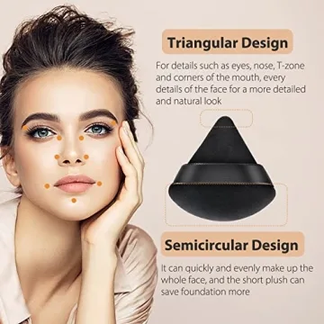 SETUPA 10 PCS Soft Makeup Powder Puff for Flawless Application