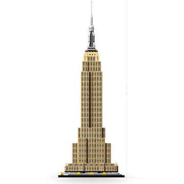 LEGO Architecture Empire State Building 21046 New York City Skyline Architecture Model Kit for Adult...