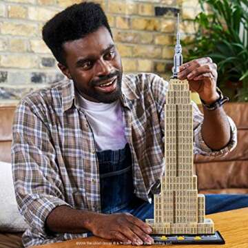 LEGO Architecture Empire State Building Model Kit 1767 Pieces