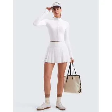 CRZ YOGA Women's Yoga Jacket - Slim Fit White Top 2025