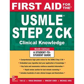 First Aid for the USMLE Step 2 CK Ninth Edition - Essential Study Guide