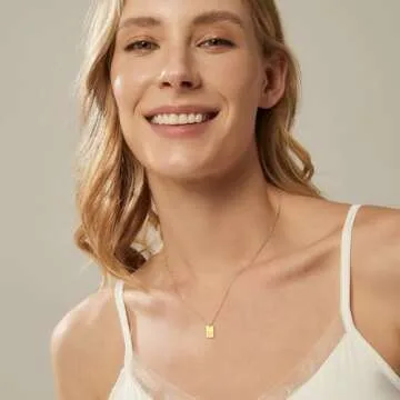 RMMD Gold Initial Necklaces for Women - 18K Gold Plated Letter A Initial Necklaces for Women Layered Initial Necklace for Women Dainty Gold Necklace for Women Paperclip Chain Choker Gold Jewelry Gifts