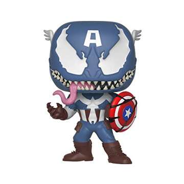 Funko POP! Marvel Venom: Venom Captain America Collectible Vinyl Figure - Perfect Gift for Comic Fan...