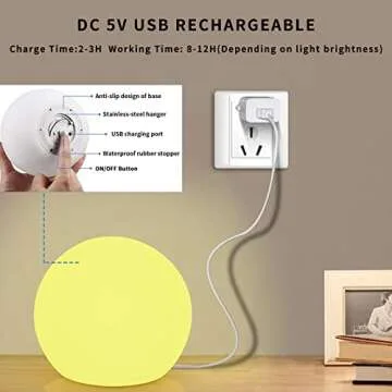 Censinda Glowing LED Ball Light with 16 Colors