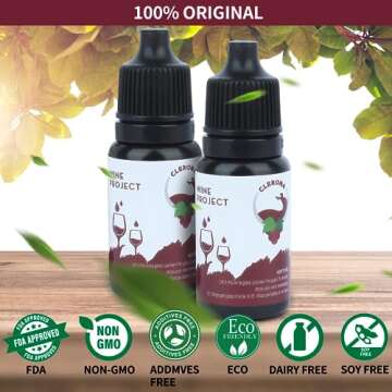 Wine Wand Wine Filters Remove Histamines and Sulfite Remover, Natural Wine Wands Filters for Red and...