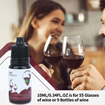 Wine Wand Wine Filters Remove Histamines and Sulfite Remover, Natural Wine Wands Filters for Red and White Alleviates Headaches, Prevent Wine Sensitivities(Bottle of 2)