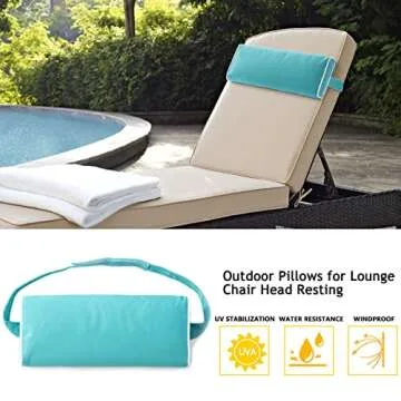 Water Resistant Enipate Chaise Lounge Pillows Set