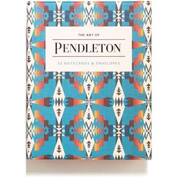The Art of Pendleton Notes: 20 Notecards and Envelopes (Art Pattern Postcard Set, Blank Postcards)