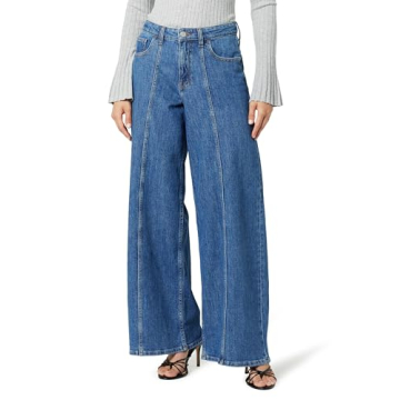 The Drop Women's Frida Relaxed Fit Jeans - Medium Indigo