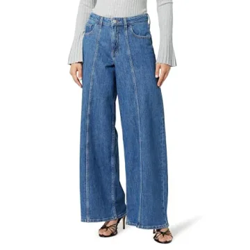 The Drop Women's Frida Relaxed Fit Jeans - Medium Indigo