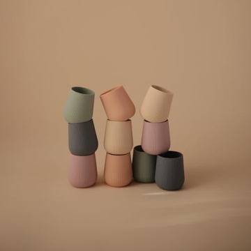 mushie Silicone Baby Starter Training Cup | 6 Months+ (Tradewinds)