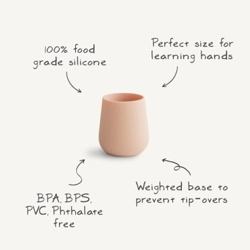 mushie Silicone Baby Starter Training Cup | 6 Months+ (Tradewinds)