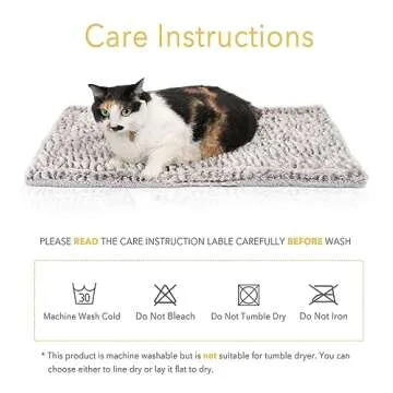 Self Heating Cat Pad Self Warming Cat Bed 27.5" x 18.5" Thermal Cat Mat Extra Warm Pet Mat for Outdoor and Indoor Large Kittens Small Puppy Pets