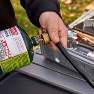 Grill Boss Dual Fuel Portable Stove, 12K BTU Camp Stove, Butane & Propane Portable Camping Stoves, Dual Fuel Butane & Propane Stoves for Emergencies, Outdoor Cooking, Hiking Trips, Backpacking - 90057