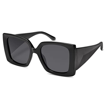 Trendy Oversized Polarized Square Sunglasses for Women