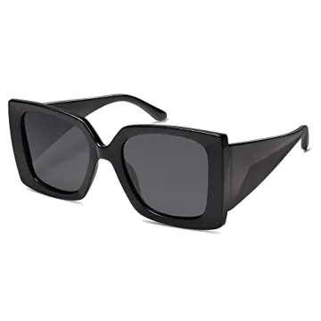 Trendy Oversized Polarized Square Sunglasses for Women