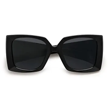Trendy Oversized Polarized Square Sunglasses for Women
