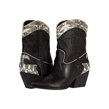 Dolce Vita Women's Loral Western Boot, Black, 8