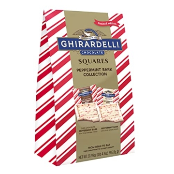Ghirardelli Chocolate Squares Peppermint Bark Assorted Chocolates 20.99 OZ Bag