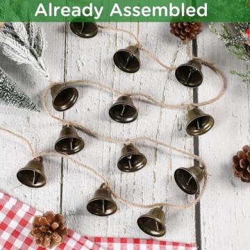 Vintage Rustic Bells Garland Christmas Decor