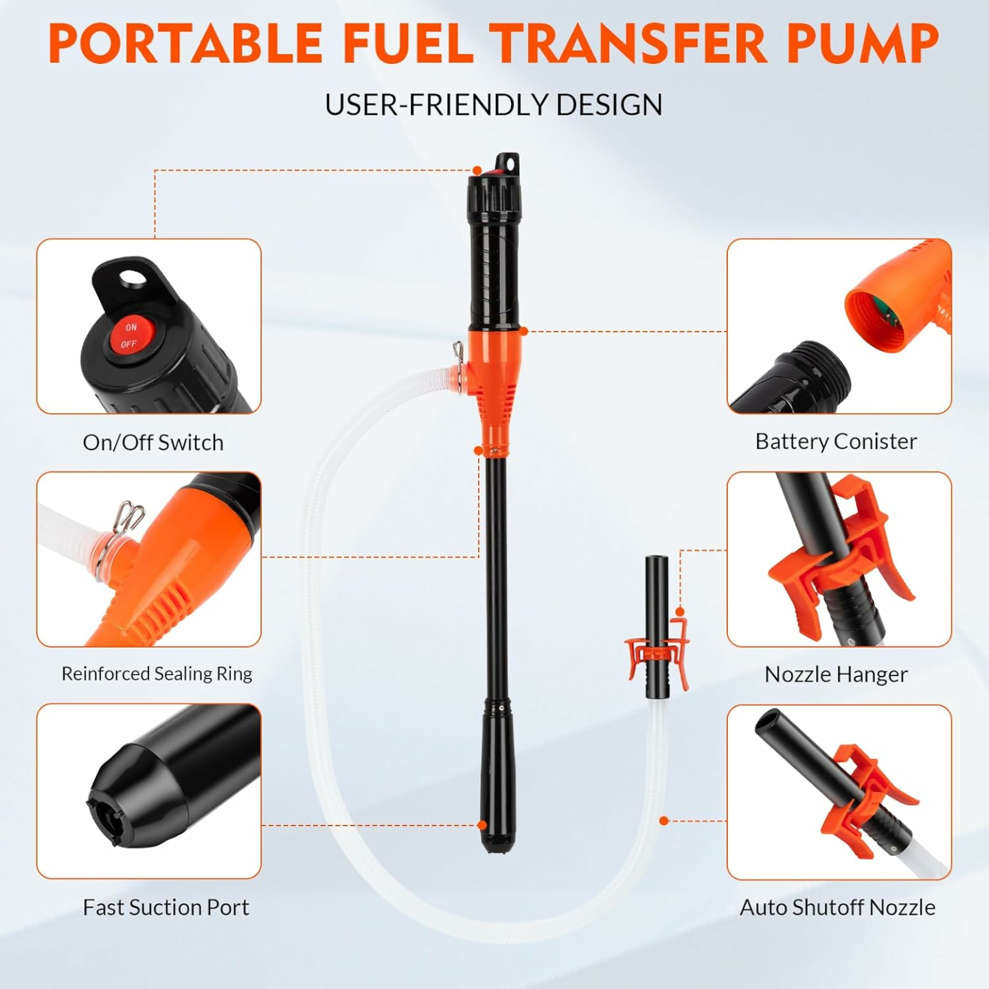 Electric Siphon Pump for Easy Liquid Transfers