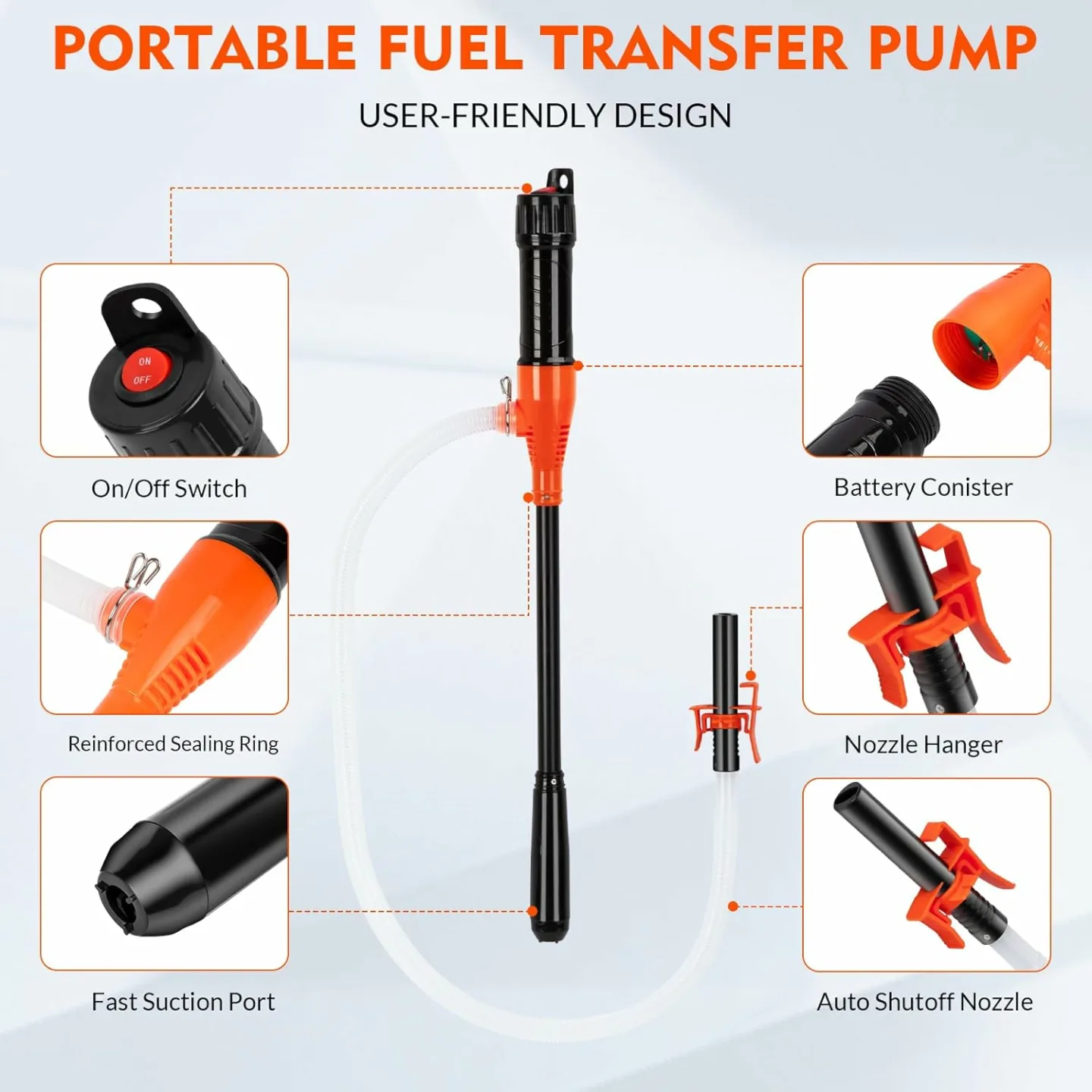 Electric Siphon Pump for Easy Liquid Transfers