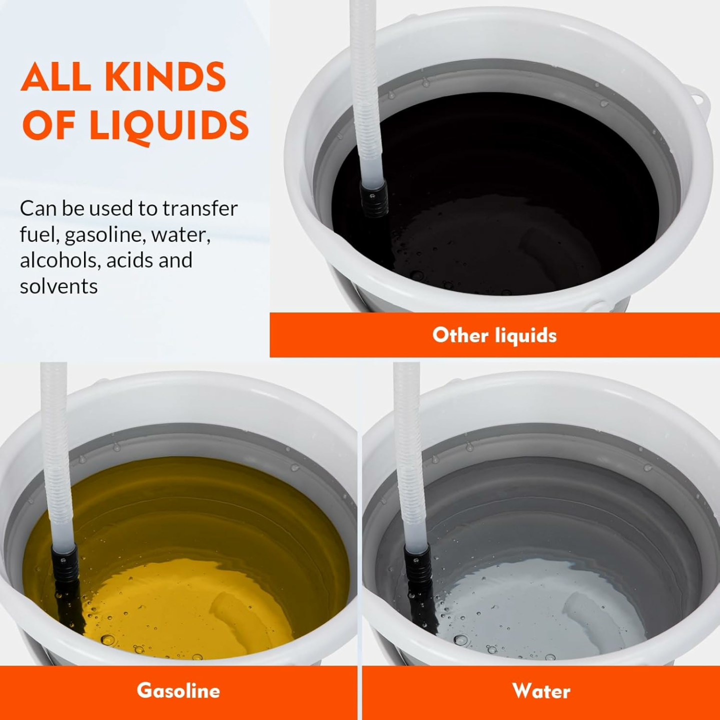 Electric Siphon Pump for Easy Liquid Transfers