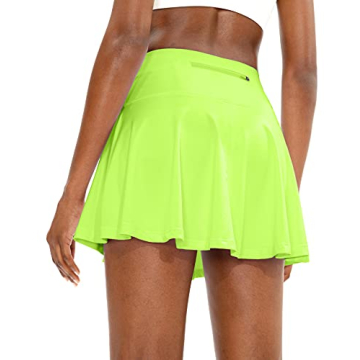 SANTINY Pleated Tennis Skirt for Women with 4 Pockets Women's High Waisted Athletic Golf Skorts Skir...